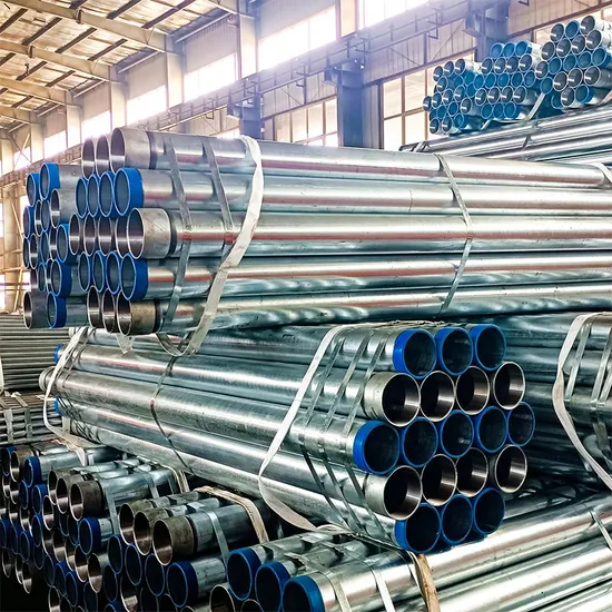 BS1387 En10255 Hot Dipped Galvanized HDG Steel Water, Gas Pipe with Threading End and Socket