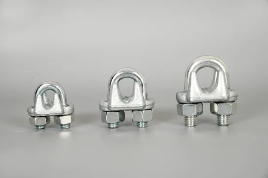 Electro Galvanized DIN 741 Wire Rope Clips Rigging Hardware