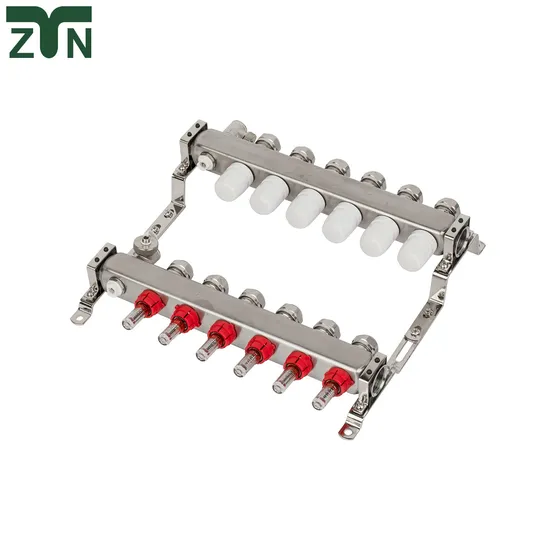 Factory Brass Manifold Nickel Plated with Pexconnection Thermostat 