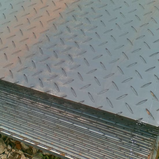 A36 S235jr Ss400 Q235B Q345b Cold Rolled Mild Iron Checkered Plate Metal Steel Carbon Steel Sheet Plate for Building