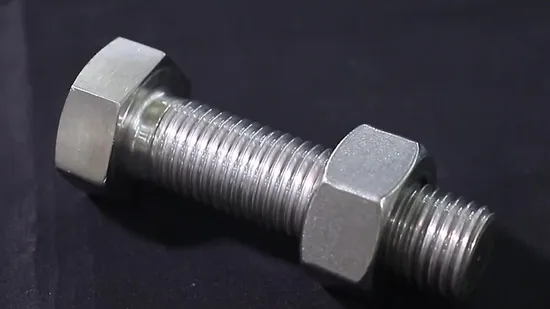 Electro Galvanized Hot DIP Galvanized Black Bolts and Nuts Carbon Steel and Stainless Steel Material Grade 8.8 Fastener 